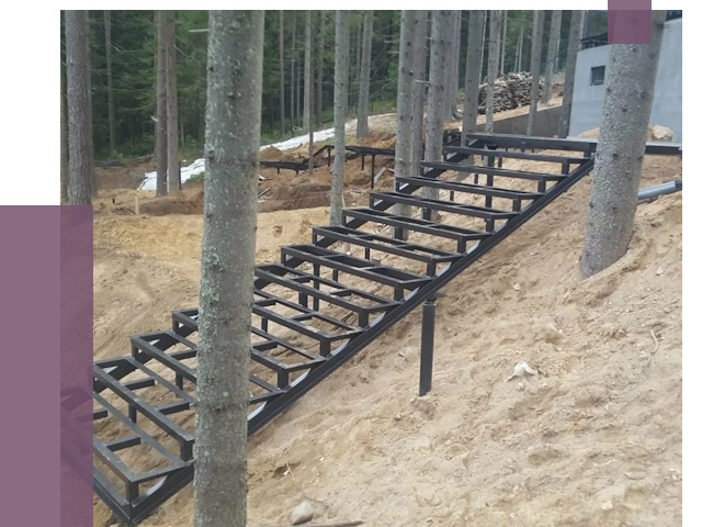 Монтаж металлических лестниц в Лесне от 13773 руб. 