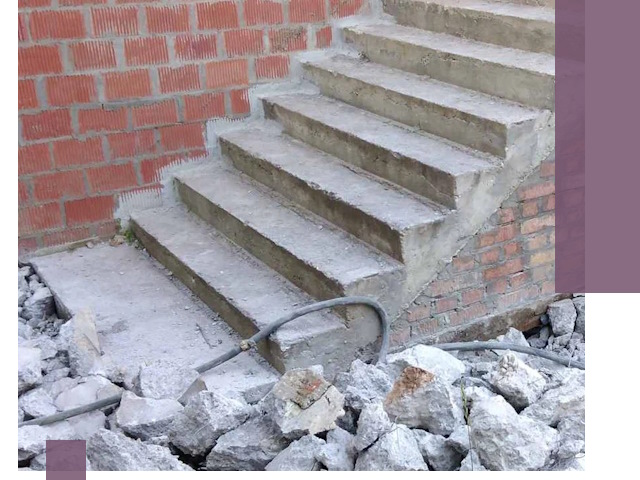Демонтаж бетонных лестниц в Лесне: быстро и безопасно