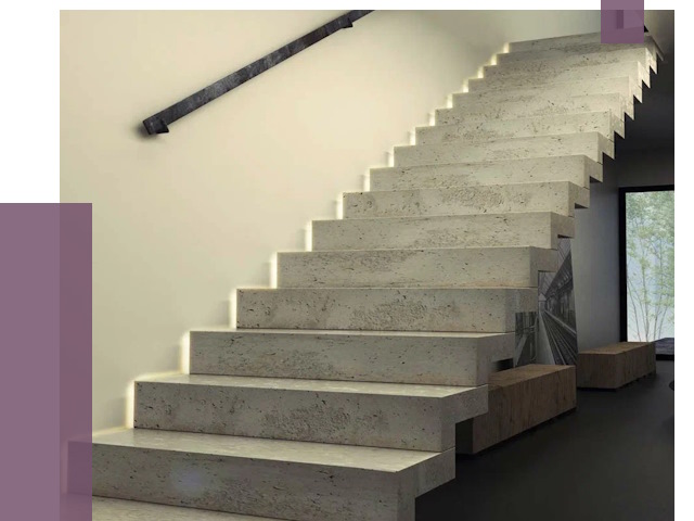 Облицовка бетонных лестниц в Лесне от 4678 руб/м2