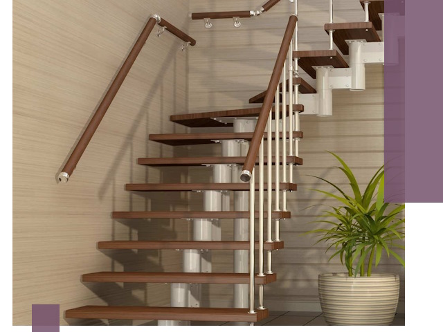 Изготовление модульных лестниц под ключ в Лесне