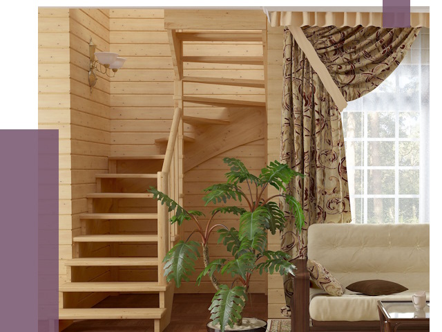 Лестницы для дачи в Лесне от 77183 руб.  | ПРОЛЁТ-Лсн