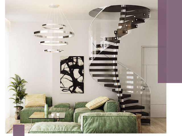 Лестницы для двухуровневой квартиры в Лесне — изготовление и монтаж