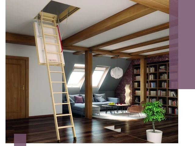 Чердачные лестницы под ключ в Лесне: изготовление и монтаж