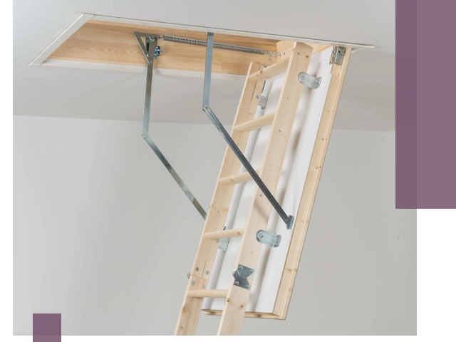 Установка чердачной лестницы под ключ в Лесне