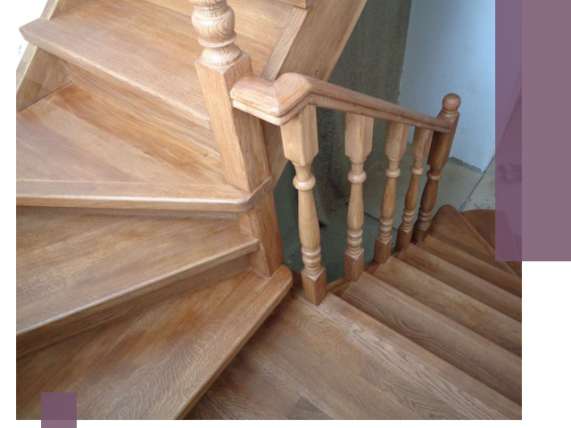 Дубовые лестницы под ключ в Лесне: изготовление и монтаж