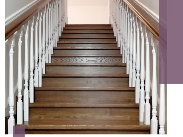 Лестницы из ясеня на заказ в Лесне — изготовление и монтаж