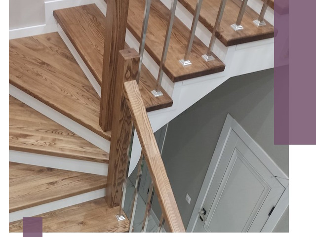 Обшивка металлических лестниц под ключ в Лесне