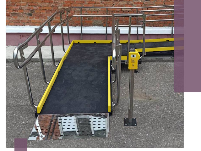 Изготовление наклонных пандусов для инвалидов в Лесне