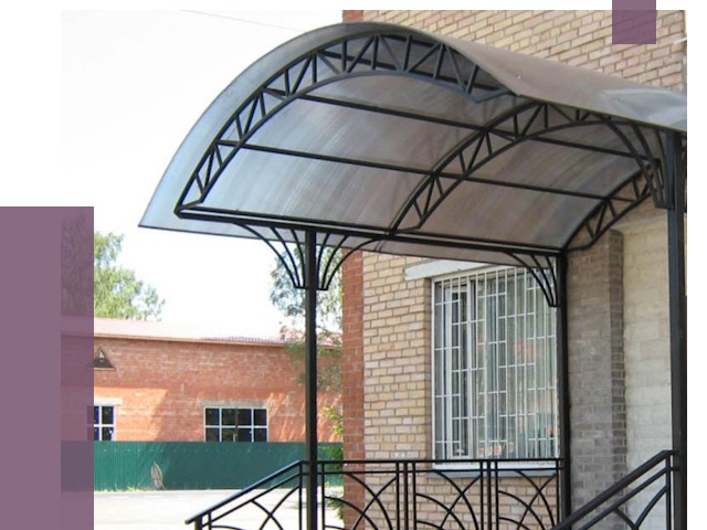 Металлические навесы и козырьки в Лесне от 12994 руб.