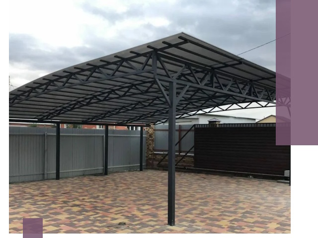 Недорогие навесы под ключ в Лесне — изготовление и монтаж