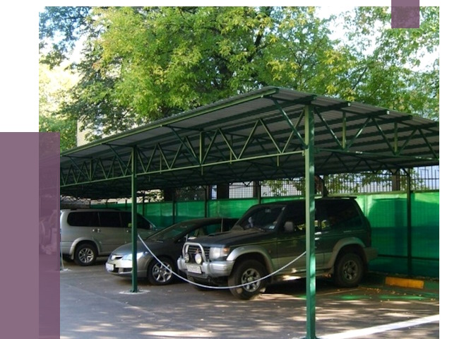 Навесы для парковки в Лесне от 81601 руб. заказать | ПРОЛЁТ-Лсн
