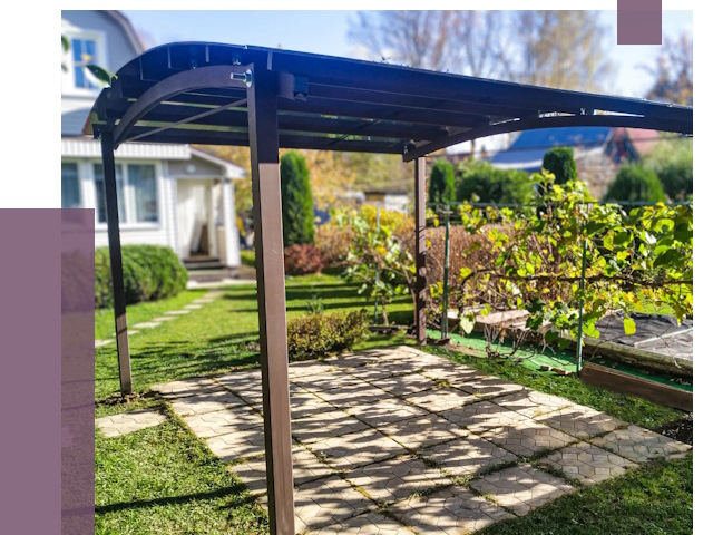 Навесы для дачи в Лесне от 12942 руб. под ключ — ПРОЛЁТ-Лсн