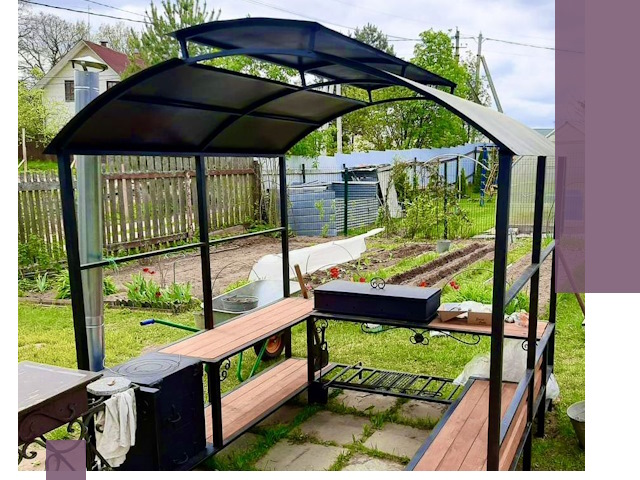 Навесы для барбекю в Лесне: изготовление, монтаж и демонтаж