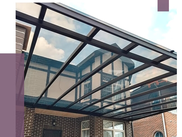 Навесы из поликарбоната в Лесне от 8753 руб. под ключ — ПРОЛЁТ-Лсн