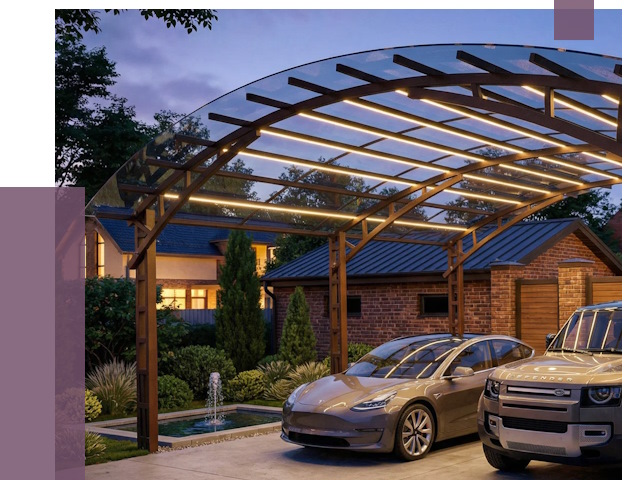 Металлические навесы в Лесне от 12890 руб. под ключ — ПРОЛЁТ-Лсн