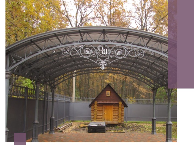 Кованые навесы премиум-класса под заказ в Лесне