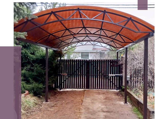 Арочные навесы в Лесне от 12942 руб. — изготовление и монтаж | ПРОЛЁТ-Лсн