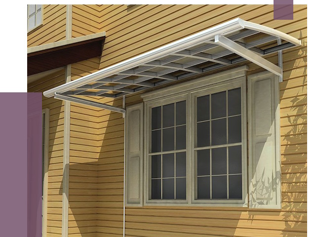 Козырьки над окнами в Лесне от 7744 руб. — монтаж, покупки | ПРОЛЁТ-Лсн
