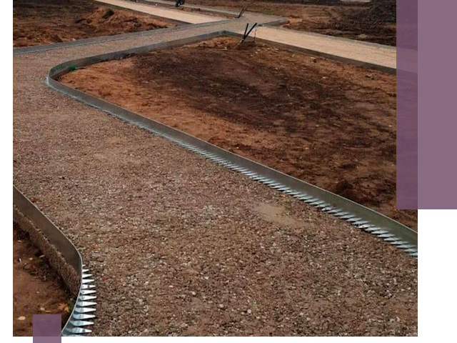 Металлические бордюры под ключ в Лесне — изготовление и монтаж