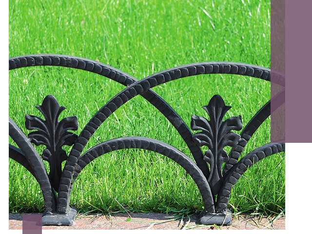 Декоративные металлические бордюры под ключ в Лесне