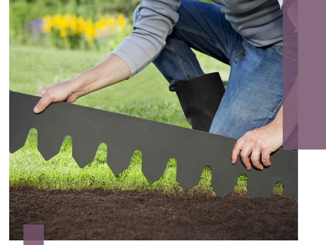 Металлические бордюры для газона в Лесне — изготовление и монтаж