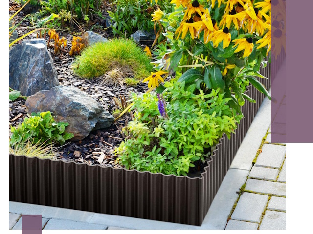 Металлические бордюры для клумб в Лесне — производство и монтаж